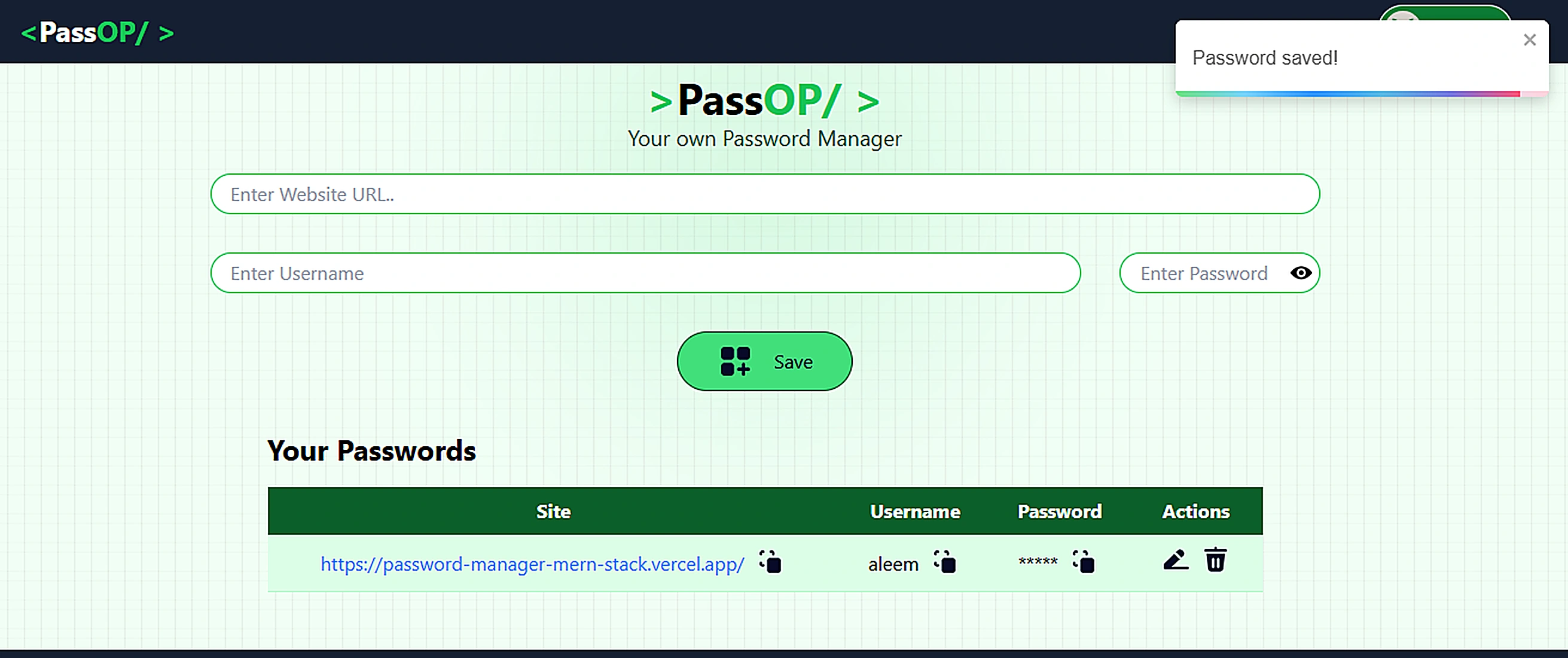 PassOP – Password Manager secondary screenshot